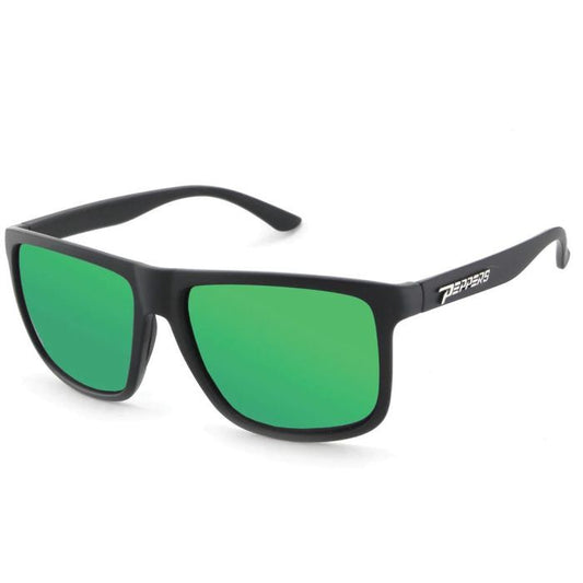 PEPPERS DIVIDEND MATTE BLACK W GREEN LENS