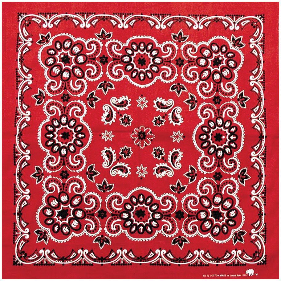 CAROLINA MANUF TEXAS PAISLEY BANDANA