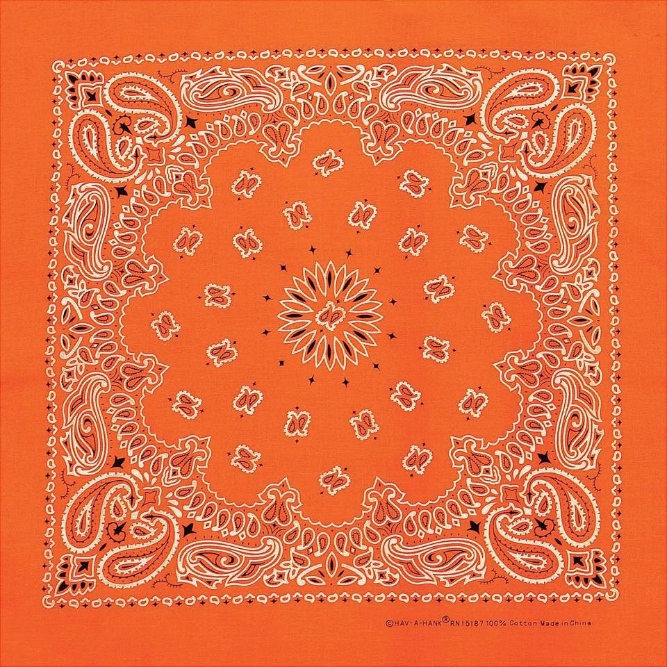 CAROLINA MANUF NEON PAISLEY BANDANA