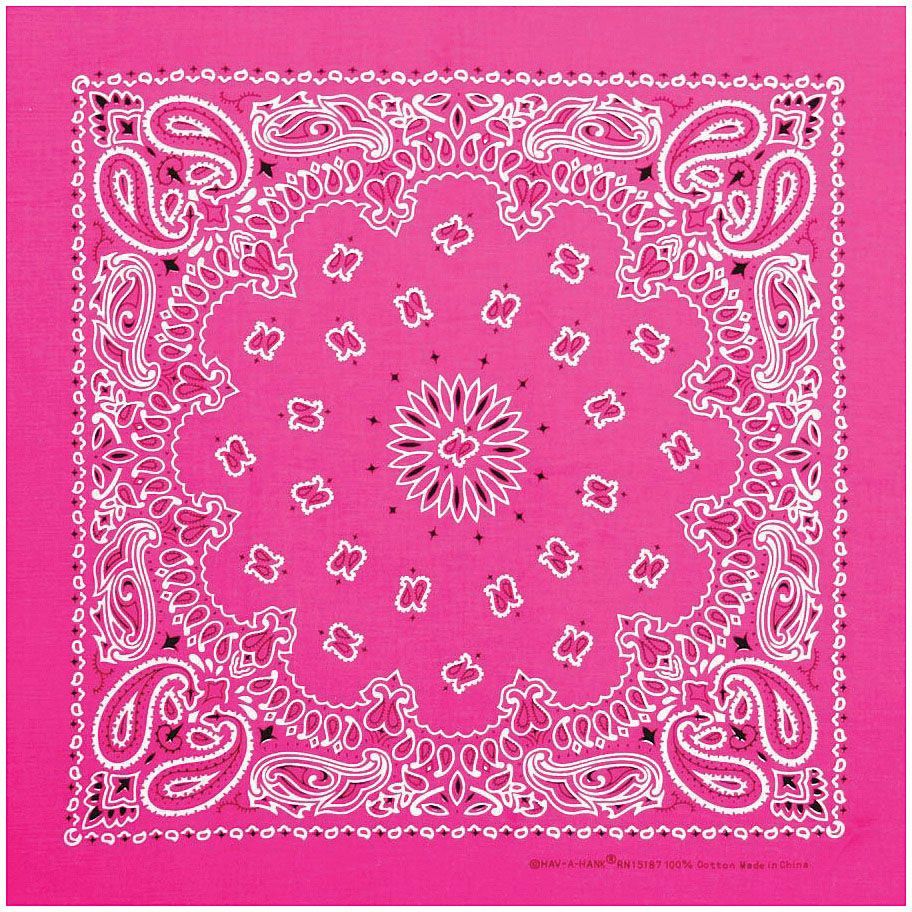 CAROLINA MANUF NEON PAISLEY BANDANA