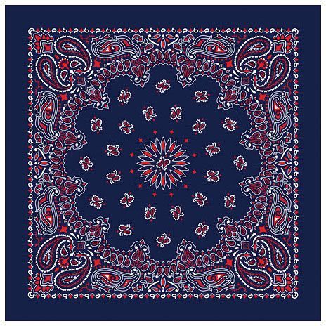 CAROLINA MANUF USA PAISLEY BANDANAS