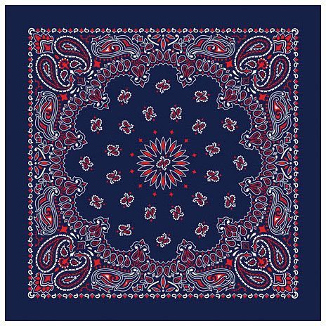 CAROLINA MANUF USA PAISLEY BANDANAS