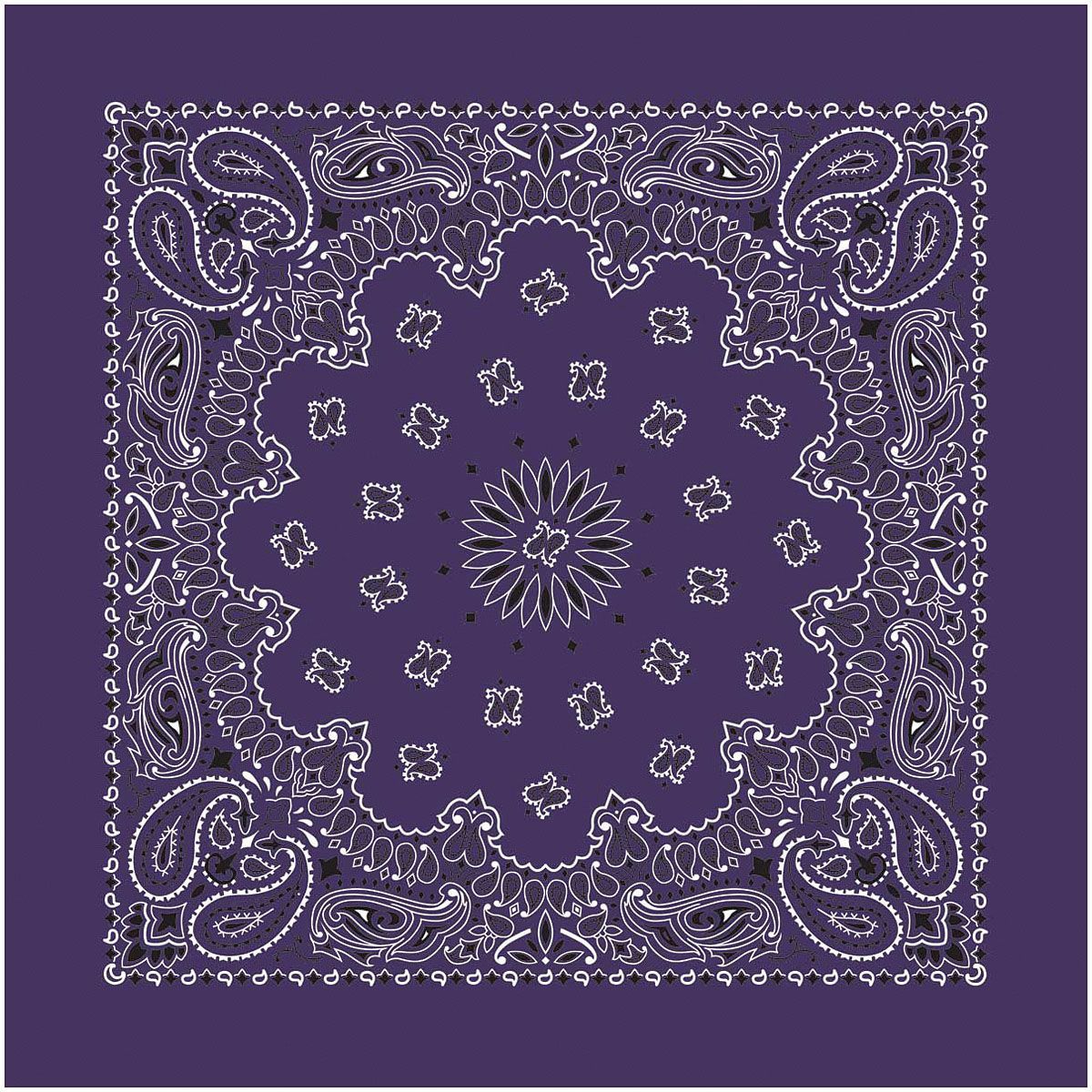 CAROLINA MANUF USA PAISLEY BANDANAS