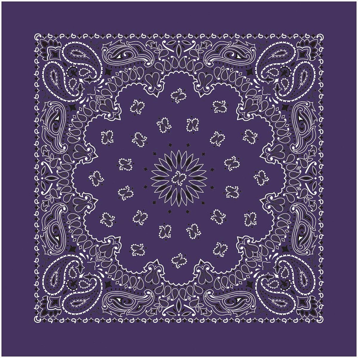CAROLINA MANUF USA PAISLEY BANDANAS