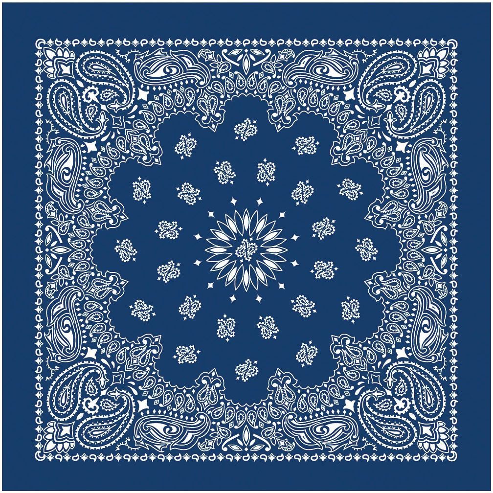 CAROLINA MANUF USA PAISLEY BANDANAS