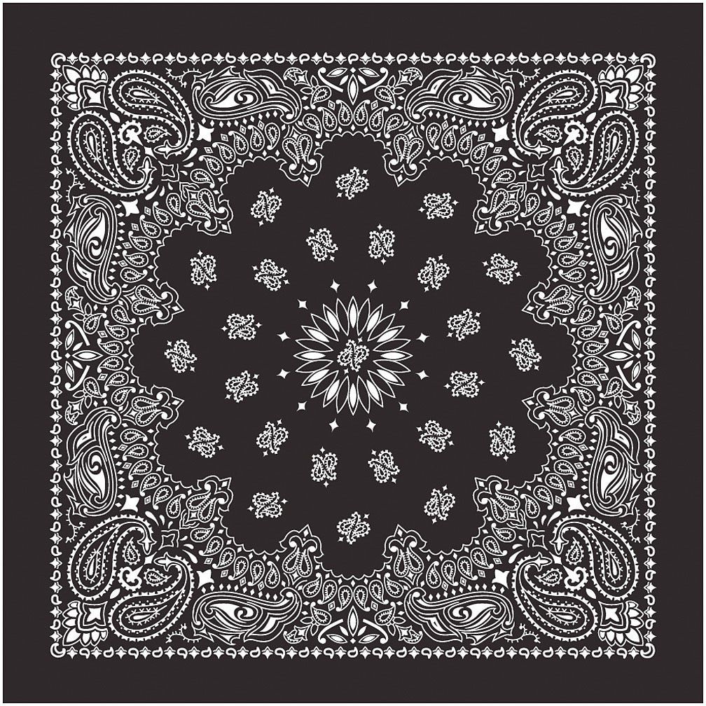 CAROLINA MANUF USA PAISLEY BANDANAS