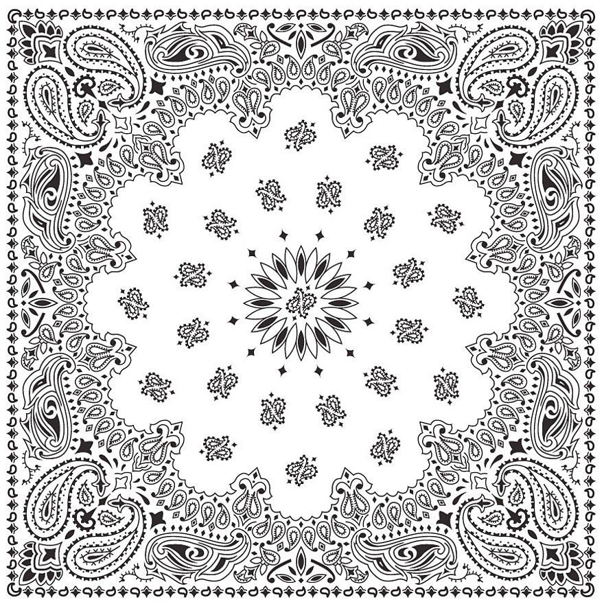 CAROLINA MANUF USA PAISLEY BANDANAS