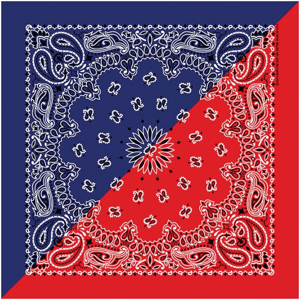 CAROLINA MANUF SPLIT PAISLEY BANDANAS