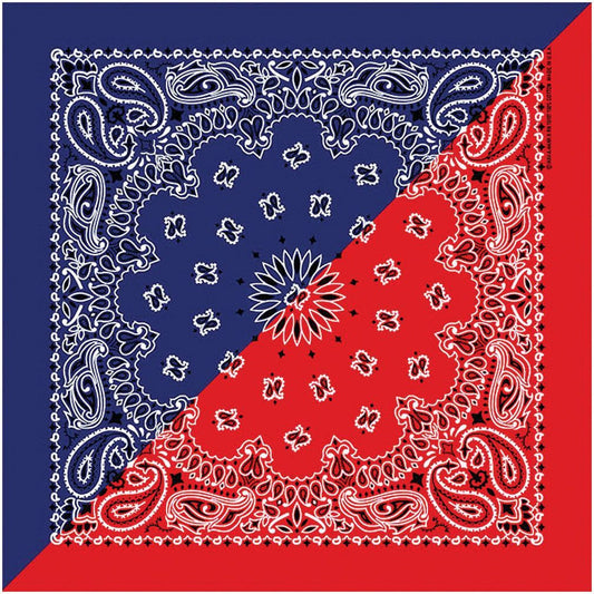 CAROLINA MANUF SPLIT PAISLEY BANDANAS