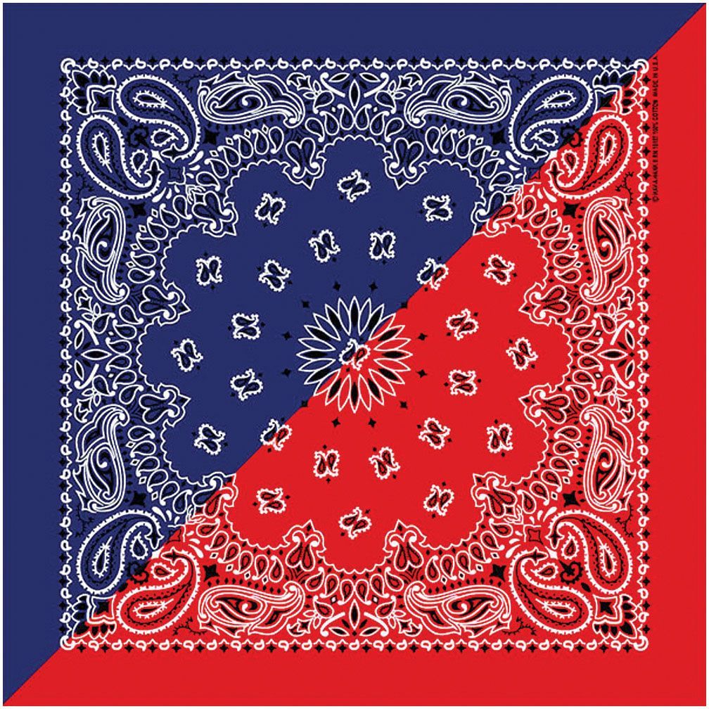 CAROLINA MANUF SPLIT PAISLEY BANDANAS