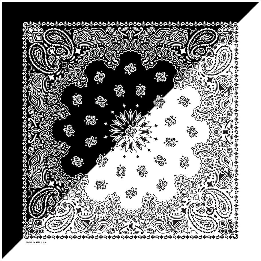 CAROLINA MANUF SPLIT PAISLEY BANDANAS