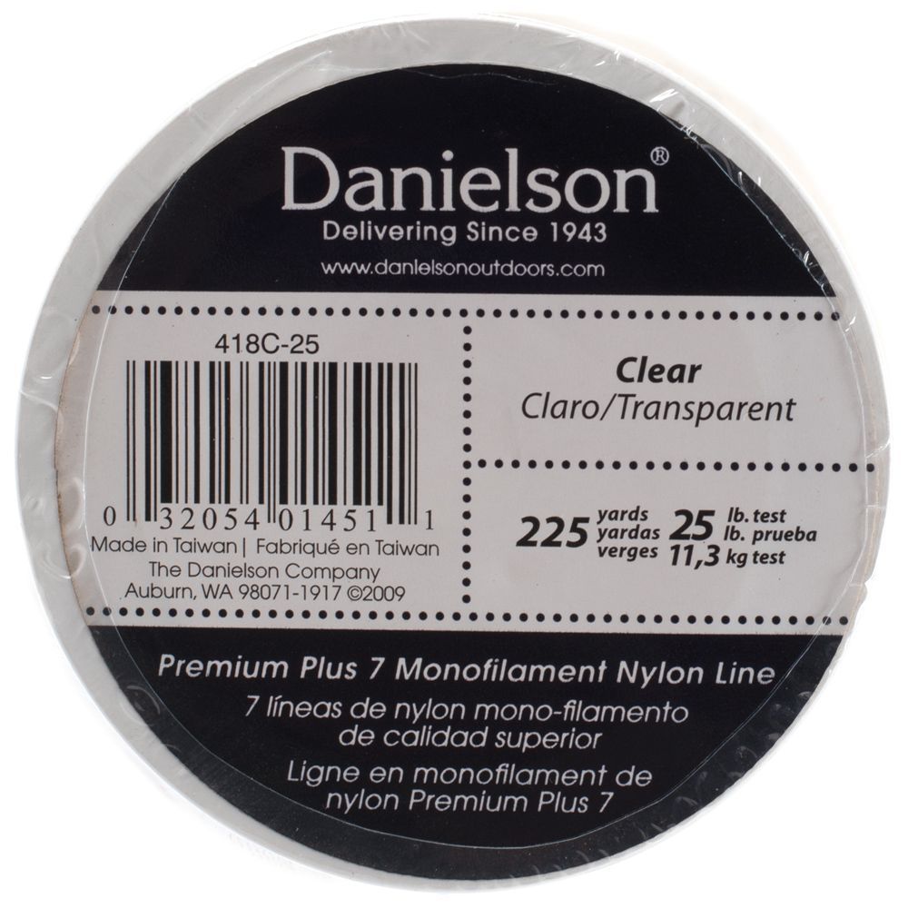 DANIELSON NYLON MONOFILAMENT CLEAR