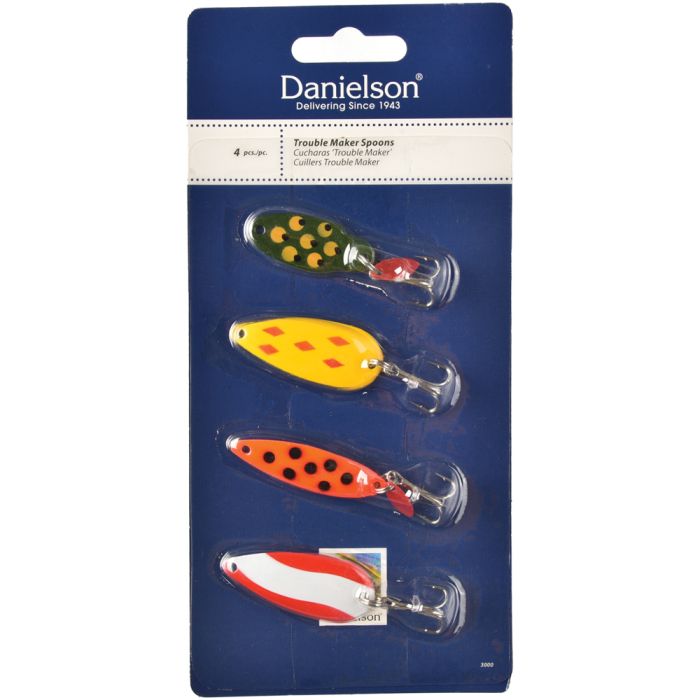 DANIELSON SPOON LURE ASSORTMENT, VARIETY 4-PACK