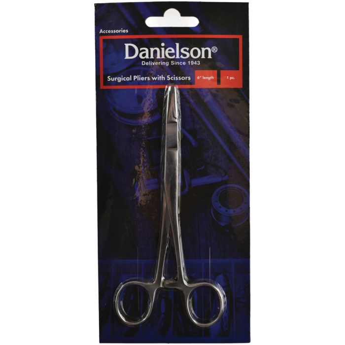 DANIELSON PLIER HEMOSTAT WITH SCISSORS 6"