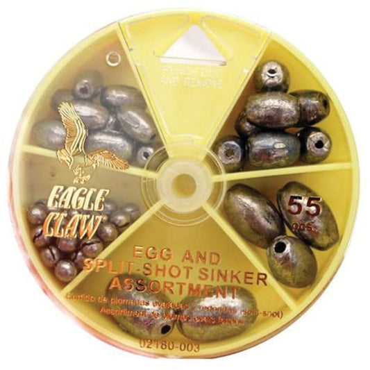 EAGLE CLAW EGG SINKER AND SPLIT-SHOT ASSORTMENT