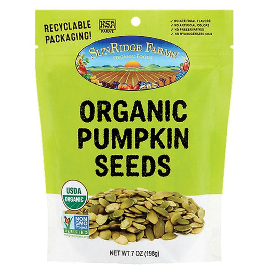 SUNRIDGE FARMS ORGANIC PUMPKIN SEEDS 7 OZ