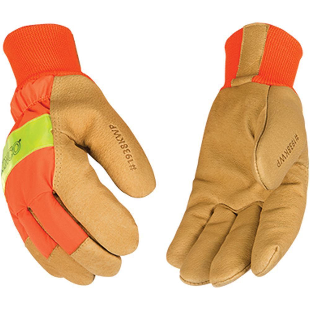 KINCO 1938 HI-VIS WP PIGSKIN GLOVE