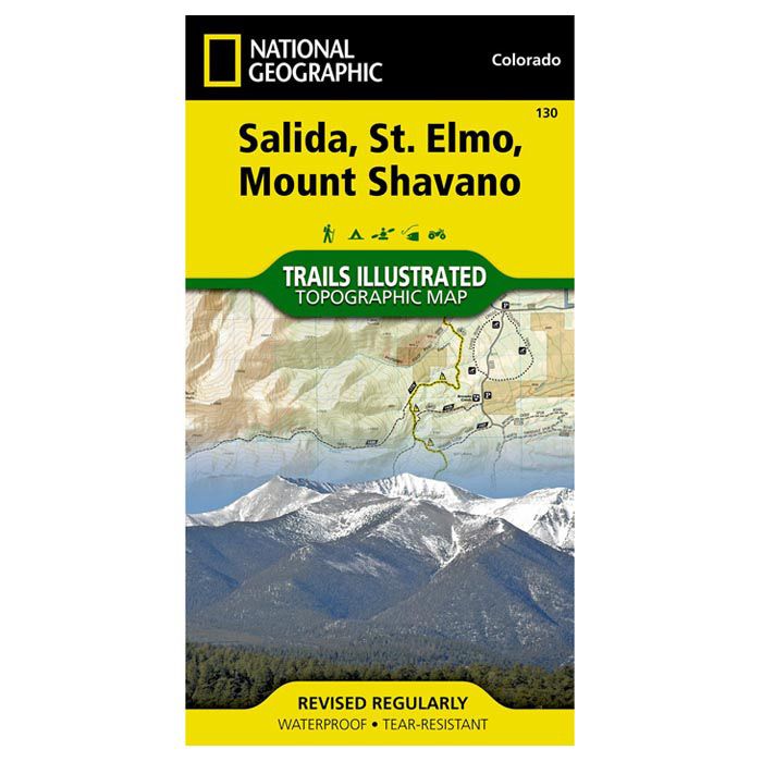 NATIONAL GEOGRAPHIC SALIDA ST. ELMO & MT. SHAVANO No.130
