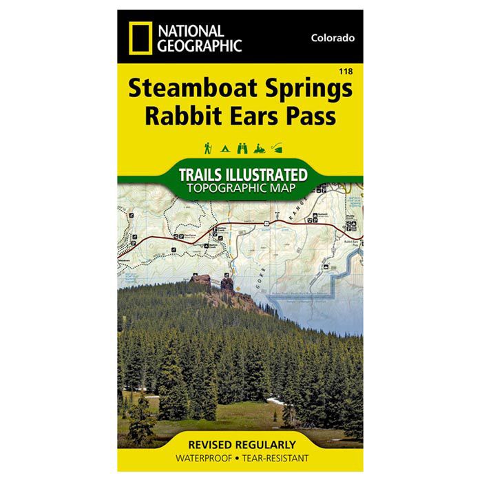 NATIONAL GEOGRAPHIC STEAMBOAT SPRINGS & RABBIT EARS PASS No.118