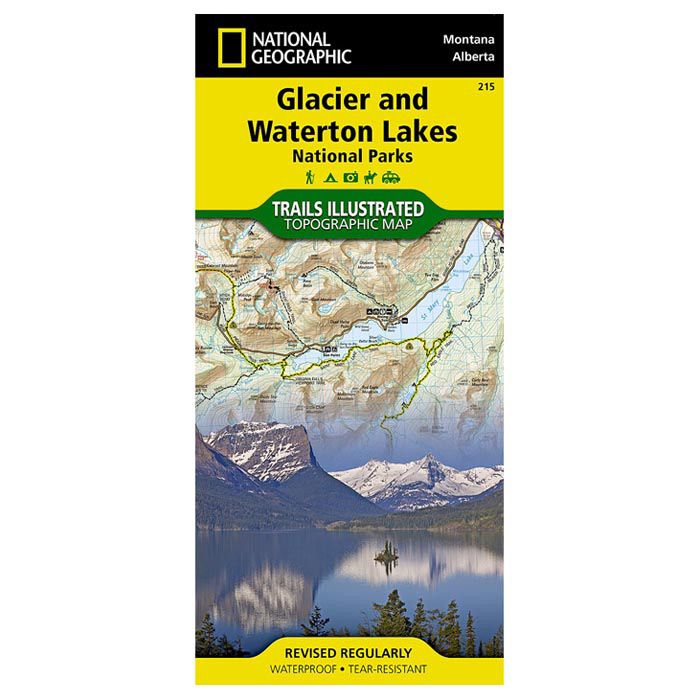 NATIONAL GEOGRAPHIC GLACIER/WATERTON LAKES NP No.215