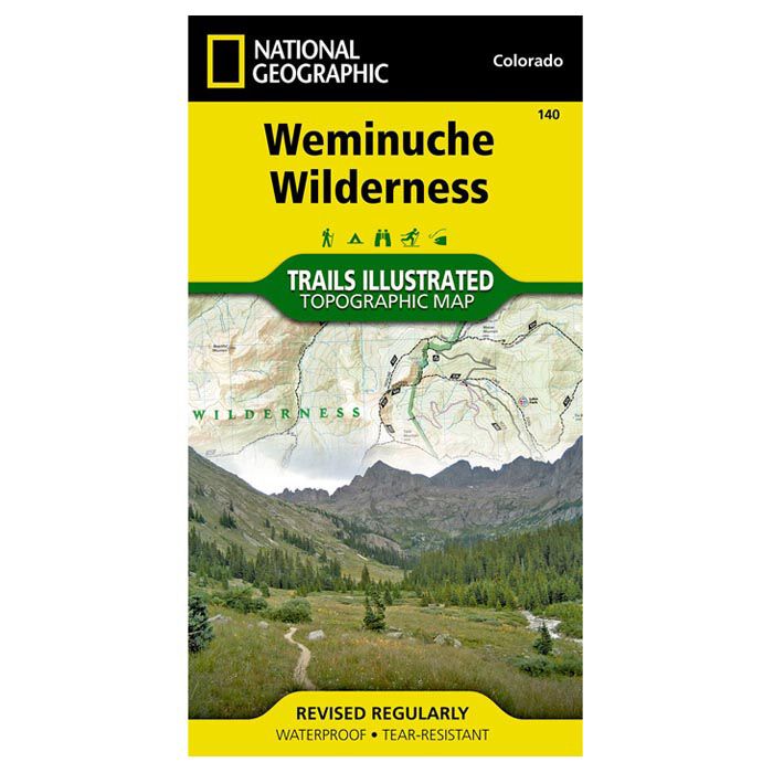 NATIONAL GEOGRAPHIC WEMINUCHE WILDERNESS No.140