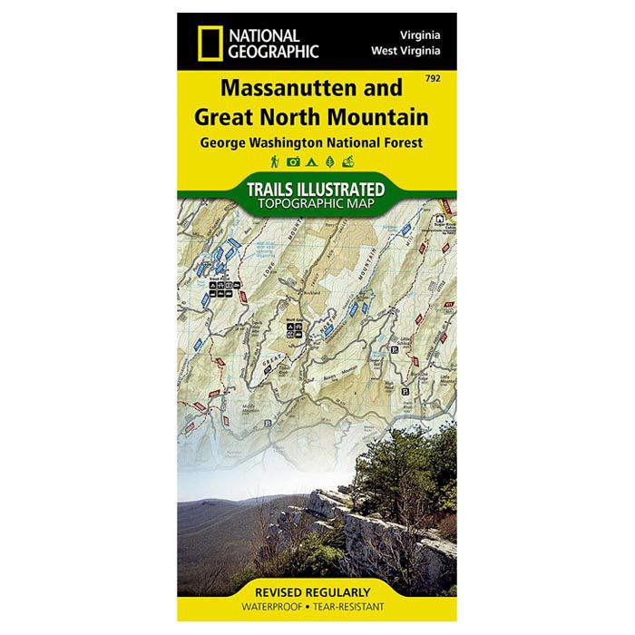 NATIONAL GEOGRAPHIC MASSANUTTEN AND GREAT NORTH MOUNTAIN No.792