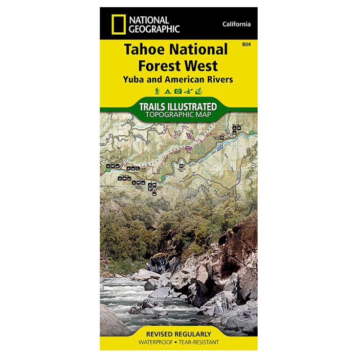 NATIONAL GEOGRAPHIC TAHOE NATIONAL FOREST YUBA AND AMERICAN RIVERS No.804