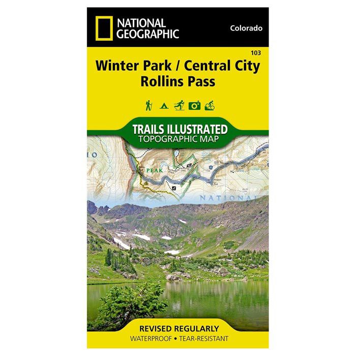 NATIONAL GEOGRAPHIC WINTER PARK CENTRAL CITY ROLLINS PASS No.103