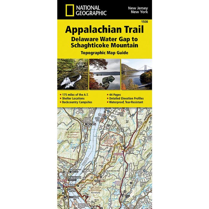 NATIONAL GEOGRAPHIC APPALACHIAN TRAIL, DELAWARE WATER GAP TO SHAGHTICOKE MOUNTAIN No.1508