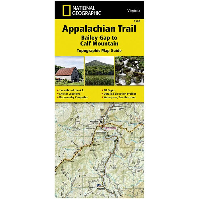 NATIONAL GEOGRAPHIC APPALACHIAN TRAIL: BAILEY GAP TO CALF MOUNTAIN No.1504