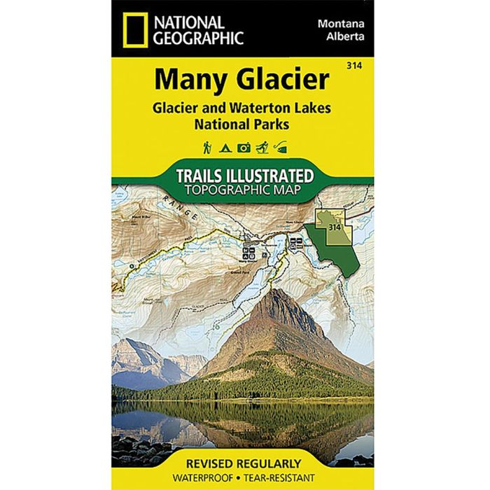 NATIONAL GEOGRAPHIC MANY GLACIER - GLACIER NATIONAL PARK No.314