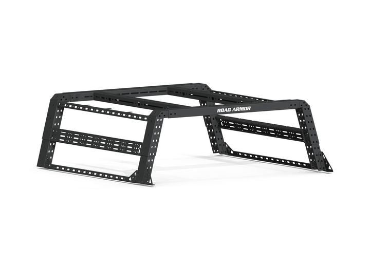 ROAD ARMOR 09-14 FORD F-150 RAPTOR TRECK-OVERLAND 5.5-6FT , ADJ BED RACK SYSTEM-TXTR BLACK