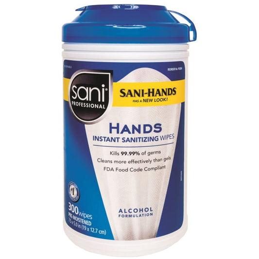 SANI HANDS INSTANT SANITIZING WIPES 300 CT