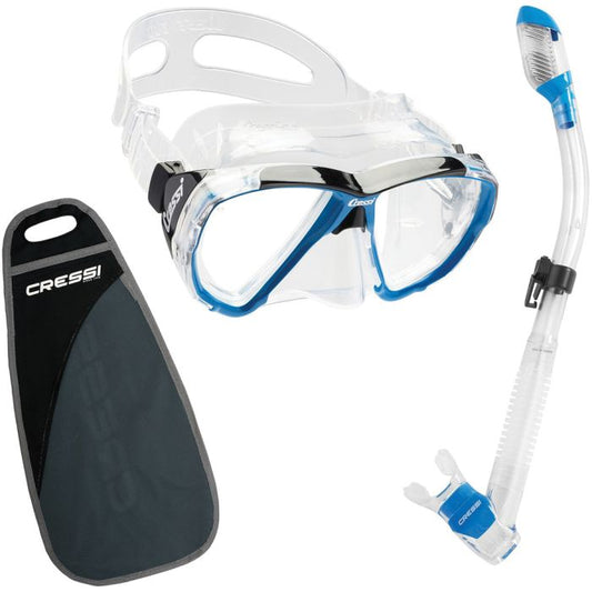 CRESSI BIG EYES & SUPERNOVA DRY CLEAR/BLUE