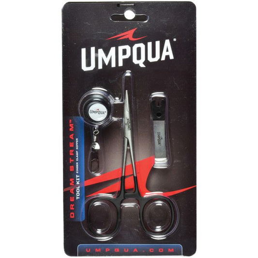 UMPQUA DREAMSTREAM COMBO ZINGER-NIPPERS-HEMOSTAT BLACK