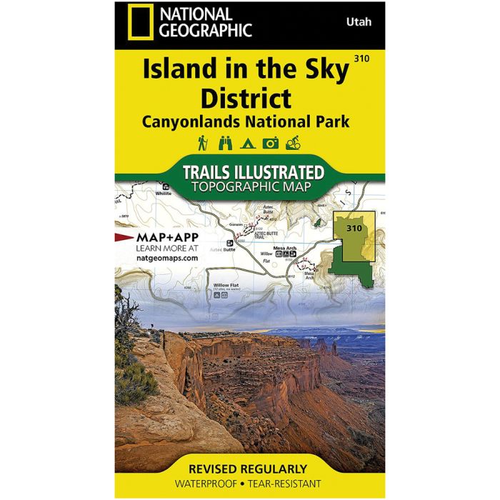 NATIONAL GEOGRAPHIC ISLAND IN THE SKY DISTRICT: CANYONLANDS NATIONAL PARK MAP