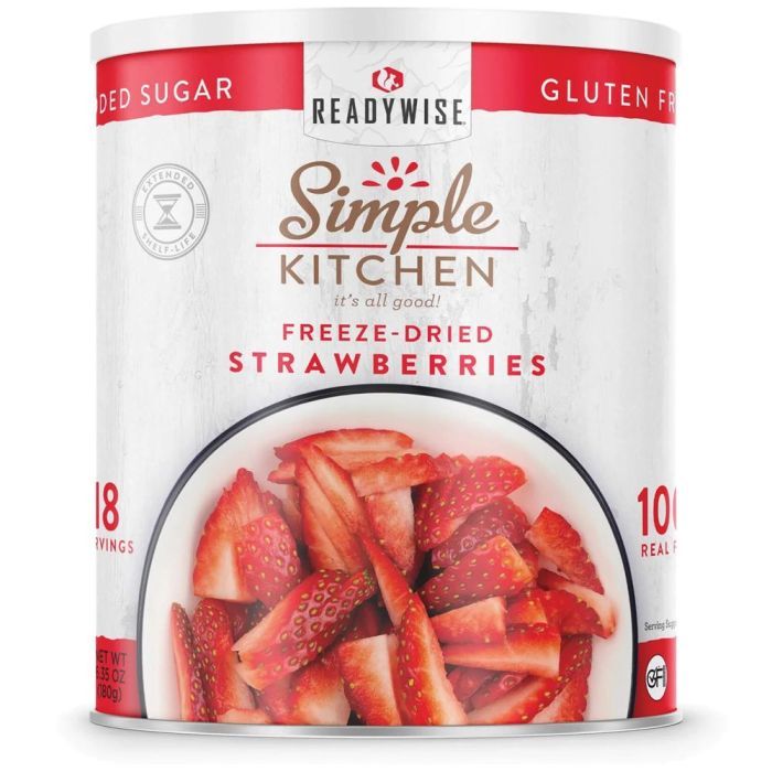 READYWISE SIMPLE KITCHEN FD SLICED STRAWBERRIES - 18 SERVING CAN