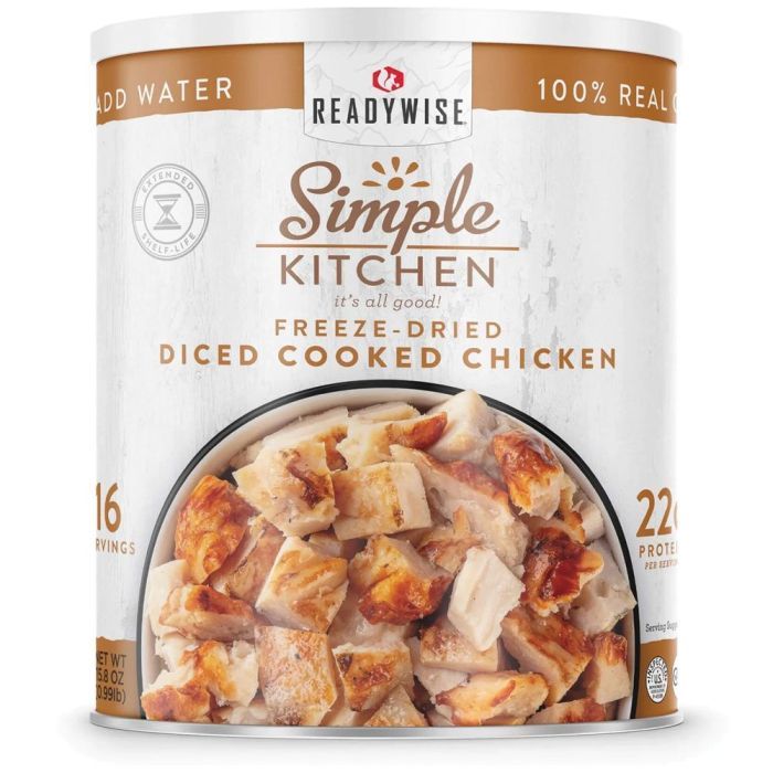 READYWISE SIMPLE KITCHEN FD DICED CHICKEN - 16 SERVING CAN