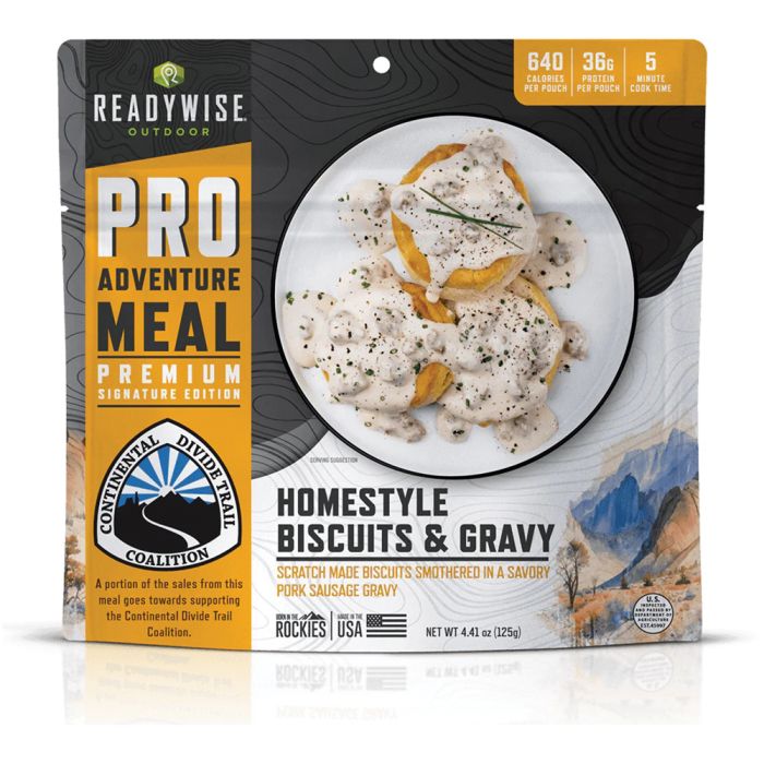 READYWISE OUTDOOR PRO MEAL HOMESTYLE BISCUITS & GRAVY WITH SAUSAGE