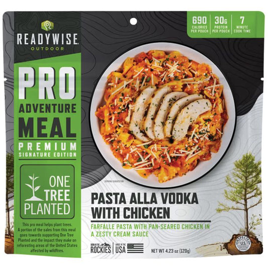 READYWISE OUTDOOR PRO MEAL FARFALLE ALLA VODKA WITH CHICKEN