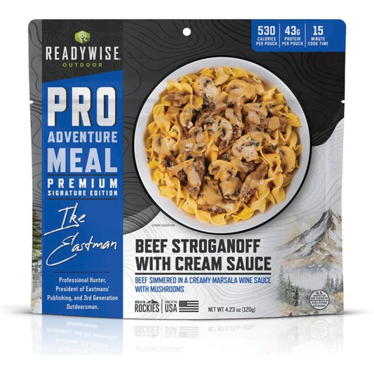 READYWISE OUTDOOR PRO MEAL BEEF STROGANOFF WITH MUSHROOM CREAM SAUCE