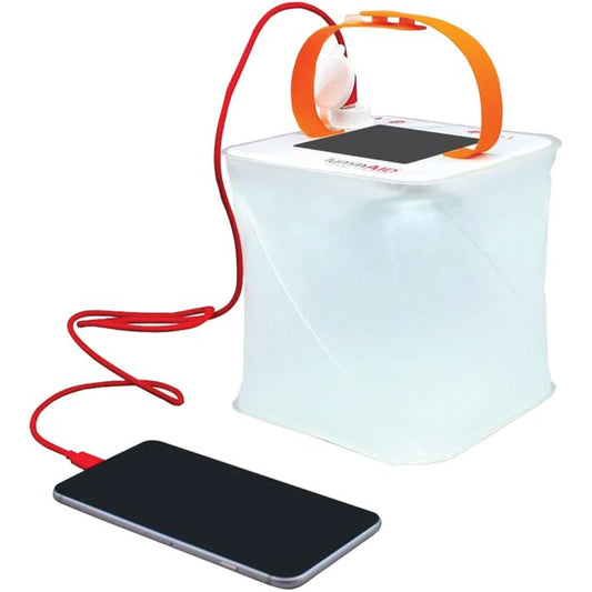 LUMINAID MAX QI SOLAR LANTERN WITH PHONE CHARGER