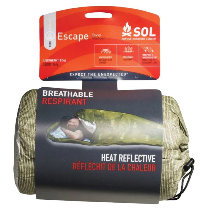 SOL ESCAPE BIVVY WITH HOOD - GREEN