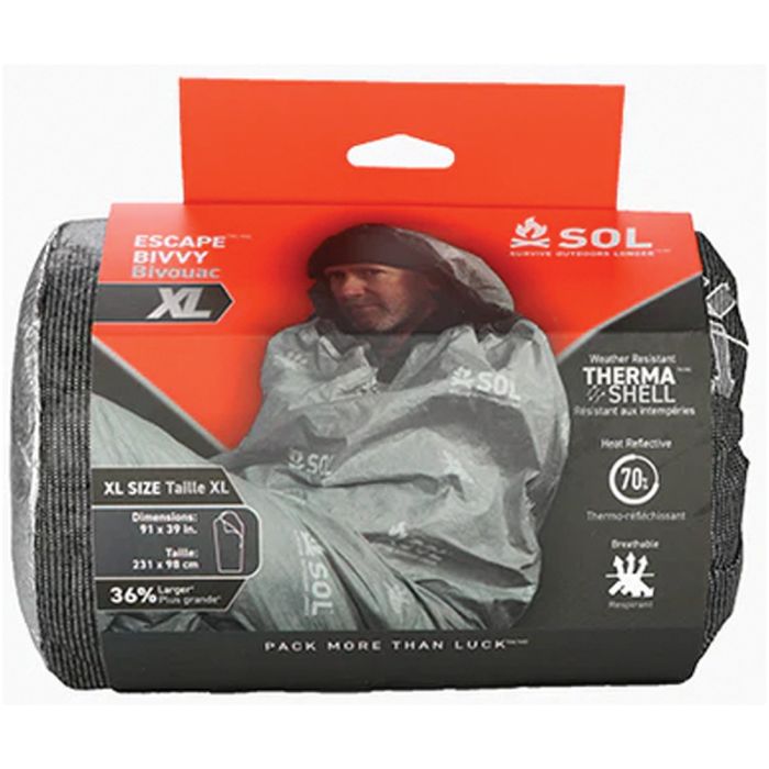 SOL ESCAPE BIVVY XL WITH HOOD - GRAY