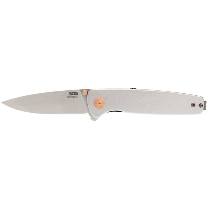 SOG TWITCH III SATIN ROSE GOLD POLISHED - BLISTER PACK