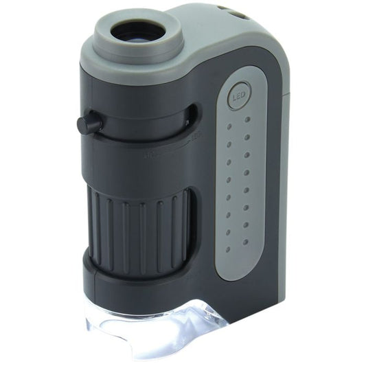 CARSON OPTICAL MICROBRITE PLUS 60X-120X LED LIGHTED ZOOM POCKET MICROSCOPE