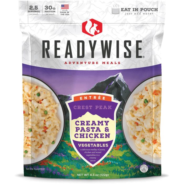 READYWISE CREST PEAK CREAMY PASTA AND CHICKEN