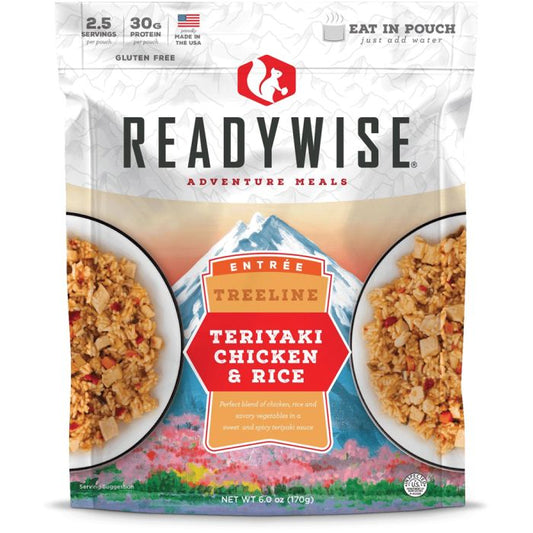 READYWISE TREELINE TERIYAKI CHICKEN AND RICE