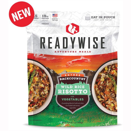 READYWISE BACKCOUNTRY WILD RICE RISSOTTO WITH VEGETABLES