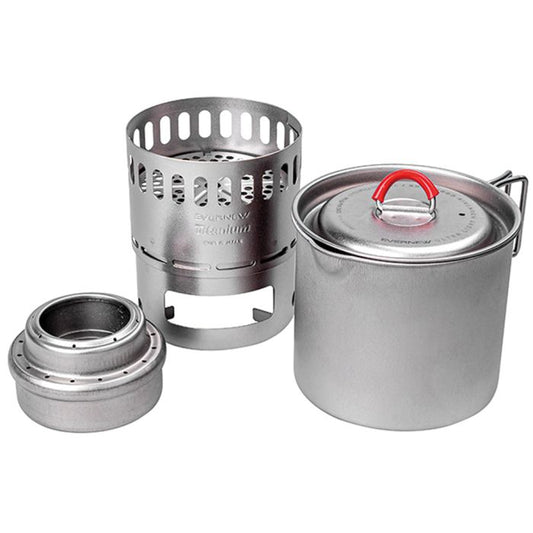 EVERNEW TITANIUM MUG POT 500 STOVE SET